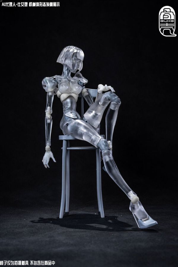 骨殼工坊 1/12 GK01FEC1 AI代理人 仕女型C1 透明版 可動完成品 骨殼工坊 1/12 GK01FEC1 AI代理人 仕女型C1 透明版 可動完成品