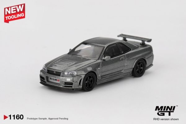 (預購) 新模具 MINIGT 1/64 日產 Nissan Skyline GT-R NISMO BNR34 CRS Dark Metal Gray RHD 吊卡版 MGT01160-BL 20251113 新模具 MINIGT 1/64 日產 Nissan Skyline GT-R NISMO BNR34 CRS Dark Metal Gray RHD 吊卡版 MGT01160-BL