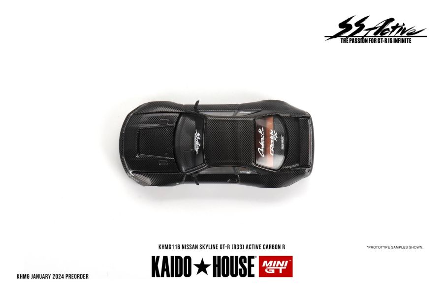 MINIGT 1/64 日產 Nissan Skyline GT-R (R33) Active Carbon R 活性碳黑 MINIGT 1/64 日產 Nissan Skyline GT-R (R33) Active Carbon R 活性碳黑