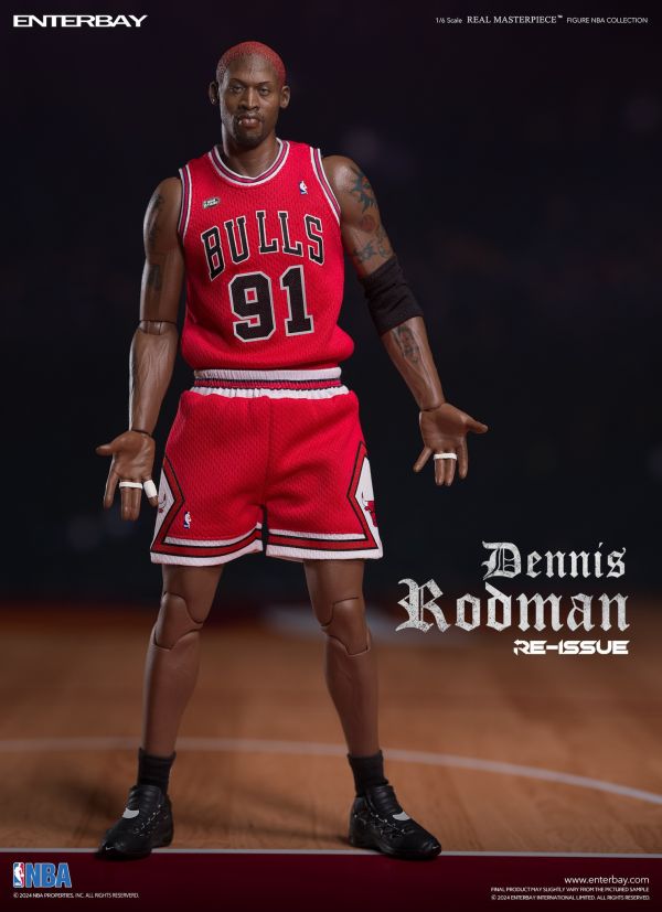 ENTERBAY 1/6 NBA系列 芝加哥公牛隊 小蟲 丹尼斯·羅德曼 Dennis Rodman 三頭雕 限量復刻版 可動完成品 ENTERBAY 1/6 NBA系列 芝加哥公牛隊 小蟲 丹尼斯·羅德曼 Dennis Rodman 三頭雕 限量復刻版 可動完成品