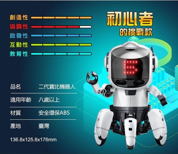 (預購) PROKITS 寶工 二代寶比機器人（含Micro Bit） GE-894 20260107 PROKITS 寶工 二代寶比機器人（含Micro Bit） GE-894