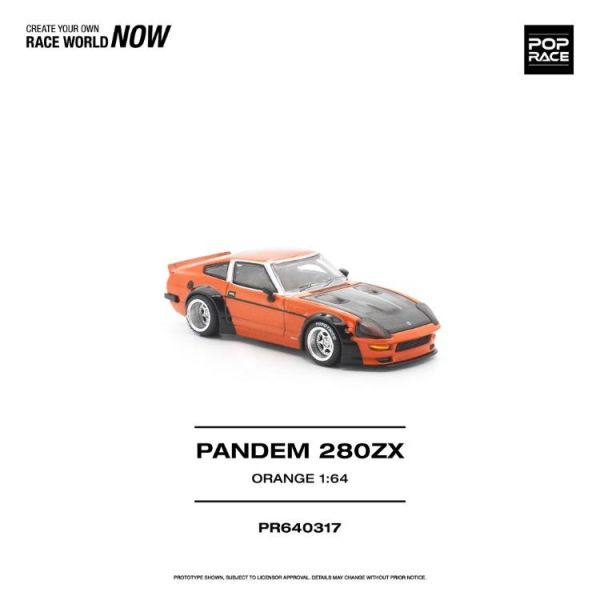 (預購) POP RACE 1/64 日產 PANDEM 280ZX ORANGE PR640317 20260521 POP RACE 1/64 日產 PANDEM 280ZX ORANGE PR640317