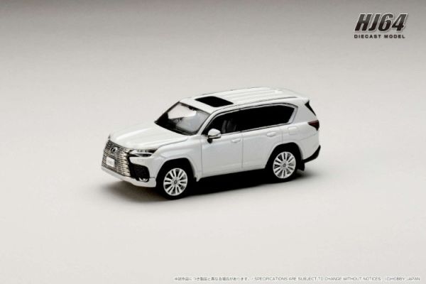 (預購) Hobby JAPAN 1/64 LEXUS LX600 EXECUTIVE - Black Interior 黑內裝 Sonic Quartz 音速石英白 HJ641061BW 20251107 Hobby JAPAN 1/64 LEXUS LX600 EXECUTIVE - Black Interior 黑內裝 Sonic Quartz 音速石英白 HJ641061BW
