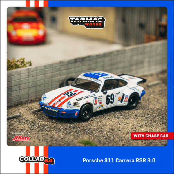 TARMAC WORKS 1/64 保時捷 Porsche 911 Carrera RSR 3.0 24h Le Mans 1975 #69 T64S-024-75LM69 TARMAC WORKS 1/64 保時捷 Porsche 911 Carrera RSR 3.0 24h Le Mans 1975 #69 T64S-024-75LM69