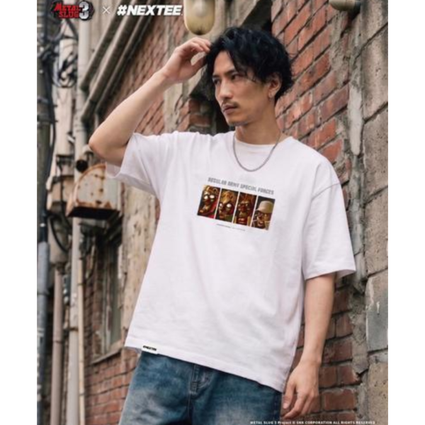 NEXTee 合金彈頭MetalSlug Special Team 寬版短袖T恤 黑&白 NEXTee 合金彈頭MetalSlug Special Team 寬版短袖T恤 黑&白