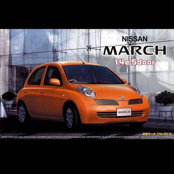 1/24 NISSAN NEW MARCH 14e 5門 2002 FUJIMI ID62 富士美 組裝模型 FUJIMI,1/24,ID,NISSAN,MARCH,14e,5門,