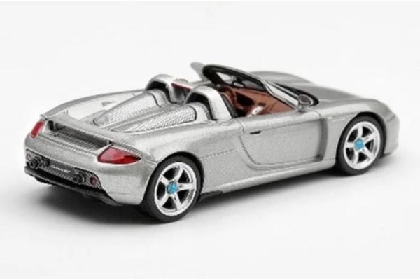 (預購) [吊卡版] MINIGT 1/64 保時捷 Porsche Carrera GT GT Silver LHD MGT01236-BL 20260716 [吊卡版] MINIGT 1/64 保時捷 Porsche Carrera GT GT Silver LHD MGT01236-BL