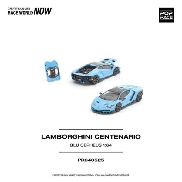 (預購) POP RACE 1/64 藍寶堅尼 LAMBORGHINI CENTENARIO BLU CEPHEUS PR640525 20260604 POP RACE 1/64 藍寶堅尼 LAMBORGHINI CENTENARIO BLU CEPHEUS PR640525