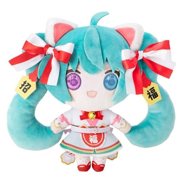 (預購) KADOKAWA 初音未來x招財貓 初音未來 白貓 絨毛玩偶 Art by らっす 20260901 KADOKAWA 初音未來x招財貓 初音未來 白貓 絨毛玩偶 Art by らっす
