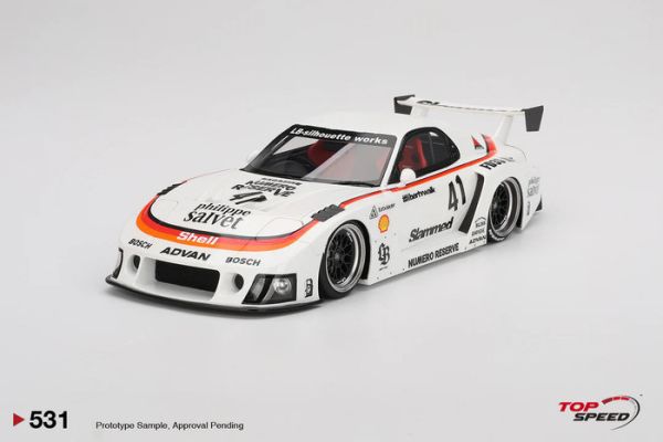 TOPSPEED 1/18 MAZDA RX-7 LB-Super Silhouette #41 Numero Reserve LBWK 馬自達 寬體式樣 TS0531 TOPSPEED 1/18 MAZDA RX-7 LB-Super Silhouette #41 Numero Reserve LBWK 馬自達 寬體式樣 TS0531