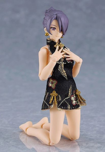 Good Smile figma 569c 女性body (Mika) with 迷你旗袍裝 黑色 可動完成品 Good Smile figma 569c 女性body (Mika) with 迷你旗袍裝 黑色 可動完成品