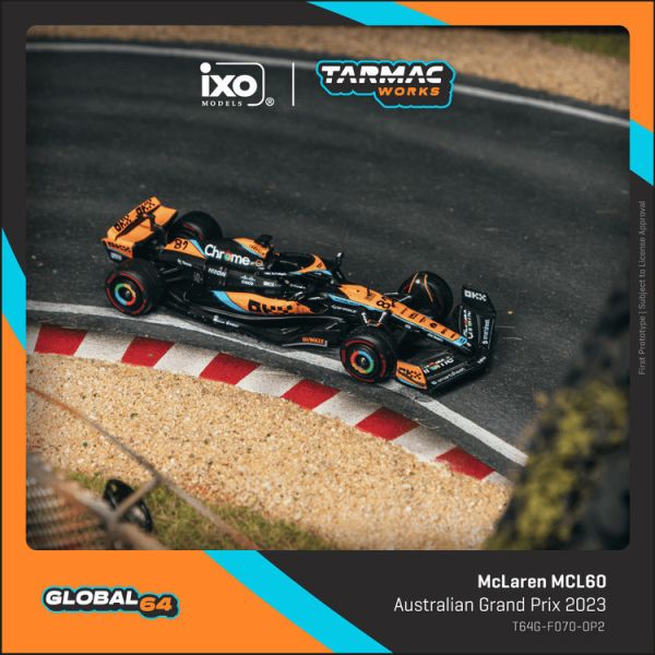 (預購) TARMAC WORKS 1/64 麥拉倫 McLaren MCL60 Australian Grand Prix 2023 Oscar Piastri T64G-F070-OP2 (預購) TARMAC WORKS 1/64 麥拉倫 McLaren MCL60 Australian Grand Prix 2023 Oscar Piastri T64G-F070-OP2
