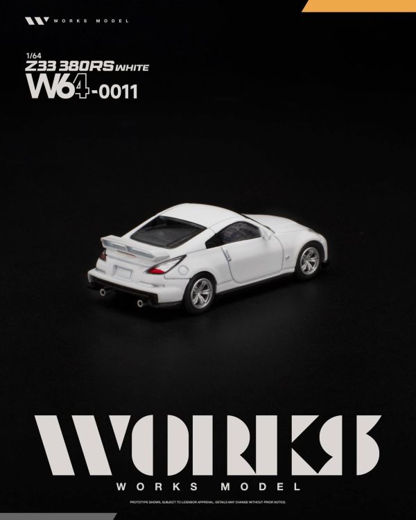 (預購) WORKS MODEL 1/64 日產 NISMO Z33 380RS WHITE W640011 20260830 WORKS MODEL 1/64 日產 NISMO Z33 380RS WHITE W640011