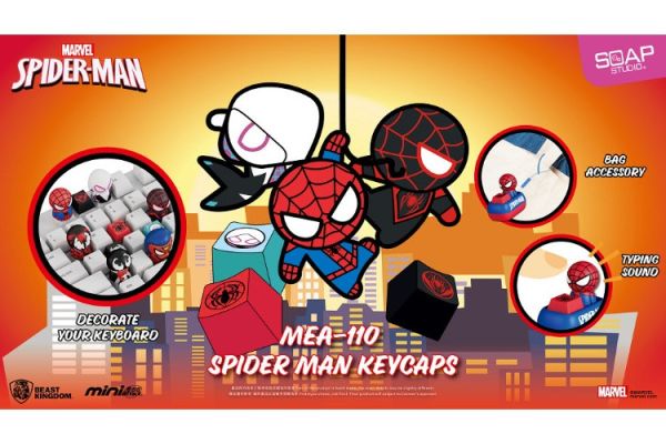 (預購) Beast kingdom 盲盒 蜘蛛人 鍵盤按鍵 MEA-110 全6+1種 一中盒6入販售 20251224 Beast kingdom 盲盒 蜘蛛人 鍵盤按鍵 MEA-110 全6+1種 一中盒6入販售