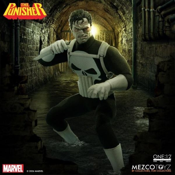 (預購) MEZCO TOYZ One:12 Collective 漫威 制裁者 約17cm 可動完成品 20260708 MEZCO TOYZ One:12 Collective 漫威 制裁者 約17cm 可動完成品