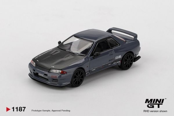 (預購) [吊卡版] MINIGT 1/64 日產 Nissan Skyline GT-R Top Secret VR32 Stealth Grey RHD MGT01187-BL 20260115 [吊卡版] MINIGT 1/64 日產 Nissan Skyline GT-R Top Secret VR32 Stealth Grey RHD MGT01187-BL