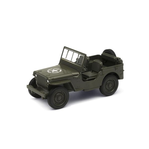(預購) WELLY 4.75吋 威利斯 Jeep Willys MB 1941 經典軍用吉普車模型 43723CW(綠色) 20260915 WELLY 4.75吋 威利斯 Jeep Willys MB 1941 經典軍用吉普車模型 43723CW(綠色)