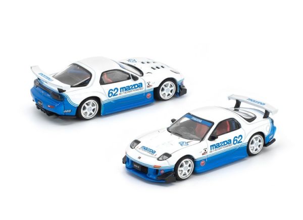 (預購) [吊卡版] POP RACE × ENIGMA 1/64 馬自達 MAZDA RX7 (FD3S) RE-AMEMIYA BLUE / WHITE PRE021 (預購) [吊卡版] POP RACE × ENIGMA 1/64 馬自達 MAZDA RX7 (FD3S) RE-AMEMIYA BLUE / WHITE PRE021