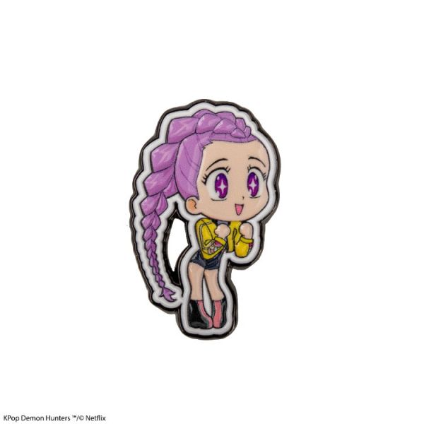 KPOP 獵魔女團 Demon Hunters 金屬徽章 HUNTR/X 女團 可愛Q版 Rumi KPOP 獵魔女團 Demon Hunters 金屬徽章 HUNTR/X 女團 可愛Q版 Rumi