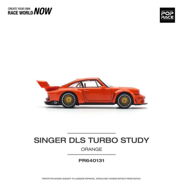 POP RACE 1/64 保時捷 PORSCHE SINGER DLS TURBO (TRACK) 橘色 雙色輪框 PR640131 POP RACE 1/64 保時捷 PORSCHE SINGER DLS TURBO (TRACK) 橘色 雙色輪框 PR640131