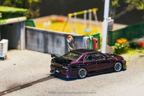(預購) [吊卡版] TARMAC WORKS 1/64 日產 GLOBAL64 URAS Skyline ER34 Midnight Purple T64G-088-MP 20260622 [吊卡版] TARMAC WORKS 1/64 日產 GLOBAL64 URAS Skyline ER34 Midnight Purple T64G-088-MP