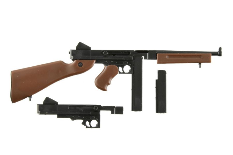 TOMYTEC 1/12 迷你武裝 LA088 湯普森 M1A1 組裝模型 TOMYTEC 1/12 迷你武裝X創彩少女庭園 LAOP09戰術手套皮革 組裝模型
