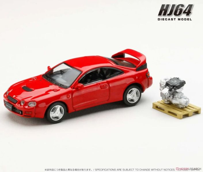 Hobby JAPAN 1/64 豐田 Toyota CELICA GT-FOUR WRC版 含3S-GTE展示引擎 超級紅IV色 Hobby JAPAN 1/64 豐田 Toyota CELICA GT-FOUR WRC版 含3S-GTE展示引擎 超級紅IV色