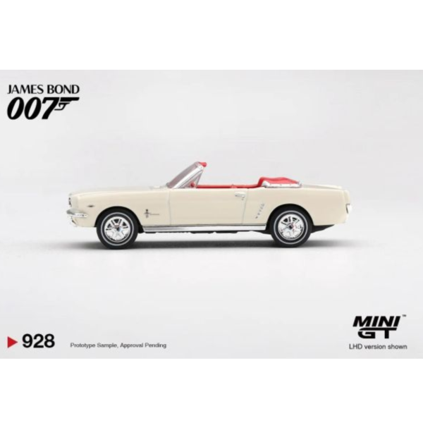 (預購) [吊卡版] MINIGT 福特 Ford Mustang convertible 1964 “Goldfinger” 英文版 LHD MGT00928-007E 20261001 [吊卡版] MINIGT 福特 Ford Mustang convertible 1964 “Goldfinger” 英文版 LHD MGT00928-007E
