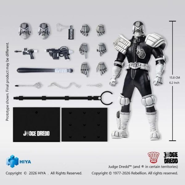 (預購) Hiya Toys E.S.S. 1/12 15cm 超時空戰警 判官爵德 黑白版 ESJ0163 可動完成品 20260825 Hiya Toys E.S.S. 1/12 15cm 超時空戰警 判官爵德 黑白版 ESJ0163 可動完成品