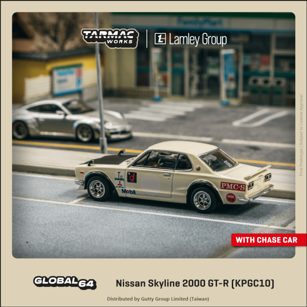 TARMAC WORKS 1/64 日產 Nissan Skyline 2000 GT-R (KPGC10) Lamley聯名特別版 白色 TARMAC WORKS 1/64 日產 Nissan Skyline 2000 GT-R (KPGC10) Lamley聯名特別版 白色
