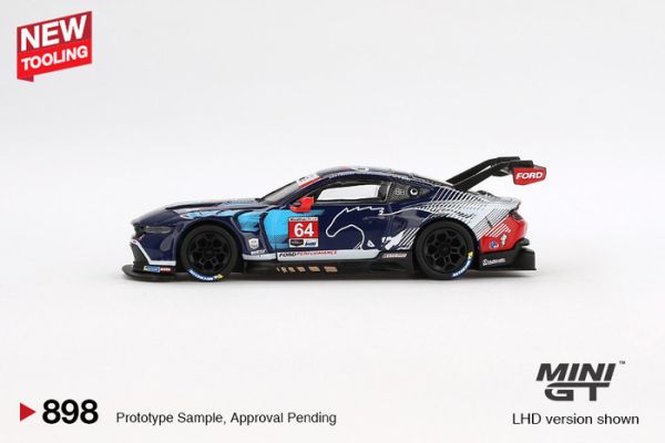MINIGT 1/64 福特 Ford Mustang GT3 #64 Ford Multimatic Motorsports 2024 IMSA Daytona 24 Hrs MGT00898-L MINIGT 1/64 福特 Ford Mustang GT3 #64 Ford Multimatic Motorsports 2024 IMSA Daytona 24 Hrs MGT00898-L