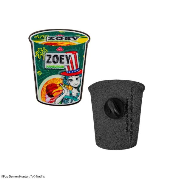 KPOP 獵魔女團 Demon Hunters HUNTR/X 女團 金屬徽章 Zoey Hamburger Noodles KPOP 獵魔女團 Demon Hunters HUNTR/X 女團 金屬徽章 Zoey Hamburger Noodles