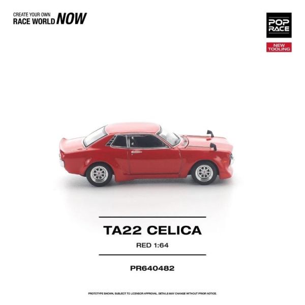 (預購) POP RACE 1/64 TA22 CELICA RED NEW TOOLING PR640482 20260423 POP RACE 1/64 TA22 CELICA RED NEW TOOLING PR640482