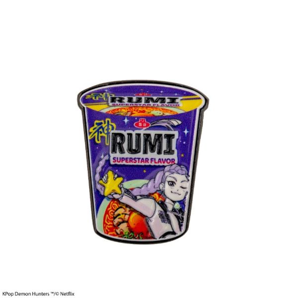 KPOP 獵魔女團 Demon Hunters HUNTR/X 女團 金屬徽章 Rumi Superstar Flavor Noodles KPOP 獵魔女團 Demon Hunters HUNTR/X 女團 金屬徽章 Rumi Superstar Flavor Noodles