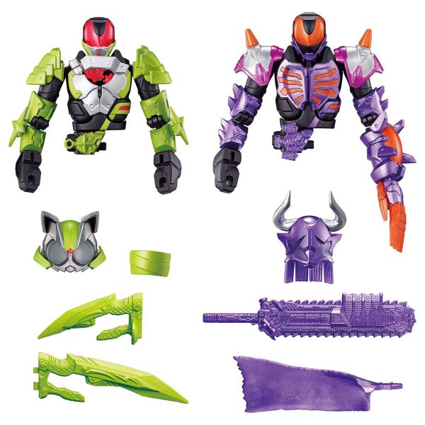 BANDAI 假面騎士 GEATS 忍者騎士＆殭屍騎士 可動公仔套組 BANDAI 假面騎士 GEATS 忍者騎士＆殭屍騎士 可動公仔套組