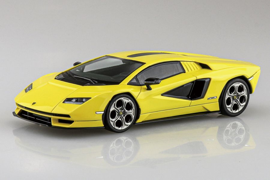 AOSHIMA 青島 1/32 Snap Kit 19-C Lamborghini 藍寶堅尼 Countach LPI 800-4 黃色 組裝模型 AOSHIMA 青島 1/32 Snap Kit 19-C Lamborghini 藍寶堅尼 Countach LPI 800-4 黃色 組裝模型