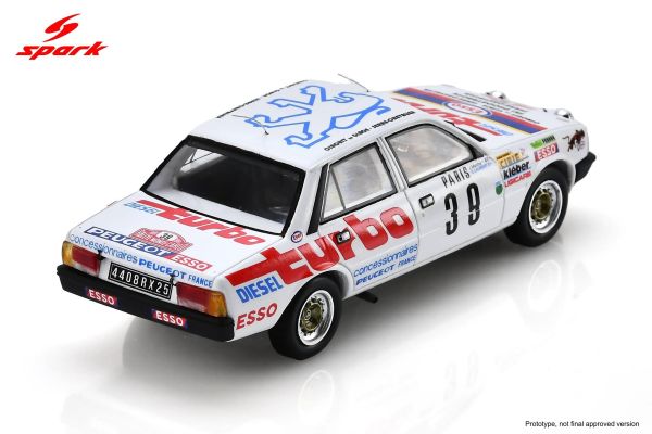 (預購) SPARK 1/43 寶獅 Peugeot 505 Turbo Diesel No.39 Monte Carlo Rally 1981 S2618 20260924 SPARK 1/43 寶獅 Peugeot 505 Turbo Diesel No.39 Monte Carlo Rally 1981 S2618