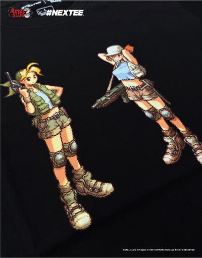 NEXTee 合金彈頭MetalSlug Eri/Fio 短袖T恤 黑&白 分別販售 NEXTee 合金彈頭MetalSlug Eri/Fio 短袖T恤 黑&白 分別販售