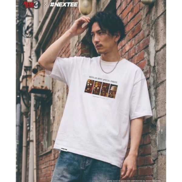NEXTee 合金彈頭MetalSlug Special Team 寬版短袖T恤 黑&白 NEXTee 合金彈頭MetalSlug Special Team 寬版短袖T恤 黑&白