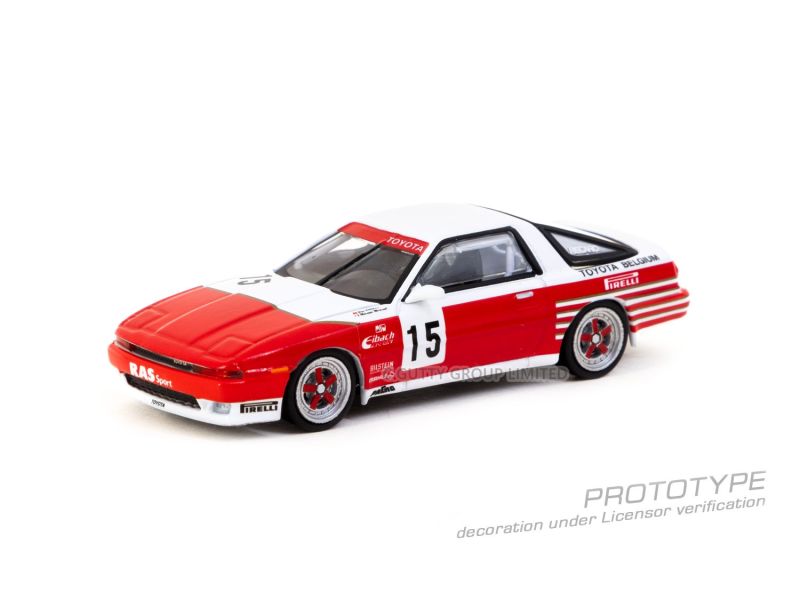 TARMAC WORKS 1/64 豐田 Toyota Supra Turbo (MA70) ETCC 1987 M. Micangeli / E. Calderari TARMAC WORKS 1/64 豐田 Toyota Supra Turbo (MA70) ETCC 1987 M. Micangeli / E. Calderari