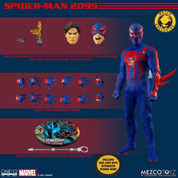 MEZCO TOYZ One:12 Collective 漫威 MARVEL 蜘蛛人 2099 可動完成品 MEZCO TOYZ,One:12 Collective,蜘蛛人,2099,可動完成品,