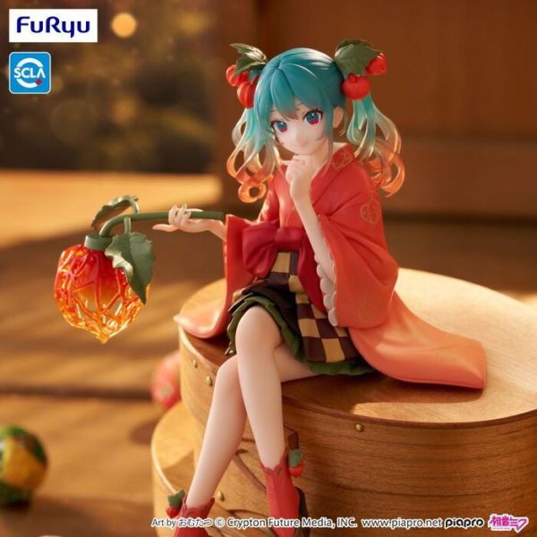 Furyu 景品 初音未來 泡麵蓋公仔 花精靈冬季櫻桃ver. 2509 Furyu 景品 初音未來 泡麵蓋公仔 花精靈冬季櫻桃ver.