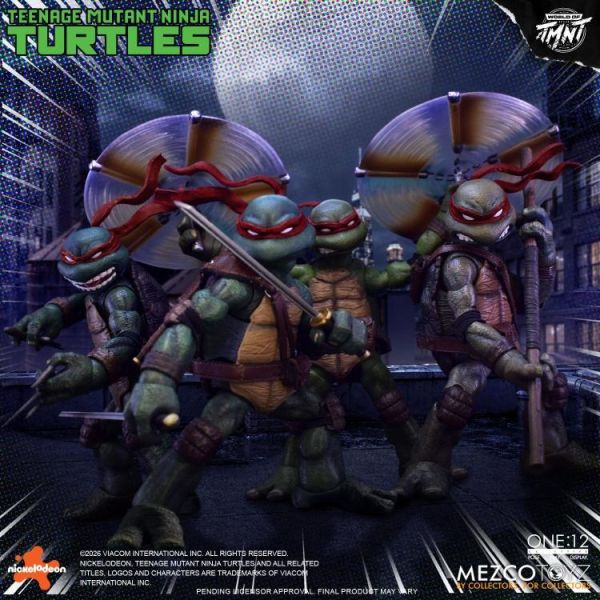 (預購) MEZCO TOYZ One:12 Collective 忍者龜套組 約17cm 可動完成品 20260617 MEZCO TOYZ One:12 Collective 忍者龜套組 約17cm 可動完成品