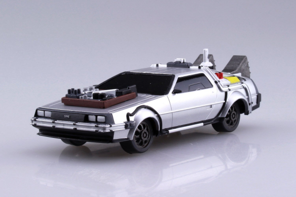 [經典再販] AOSHIMA 青島 1/43 回到未來 Back To The Future  DeLorean III 迪羅倫 迴力車 組裝模型 AOSHIMA,1/43,回到未來,Back To The Future,DeLorean III,迴力車