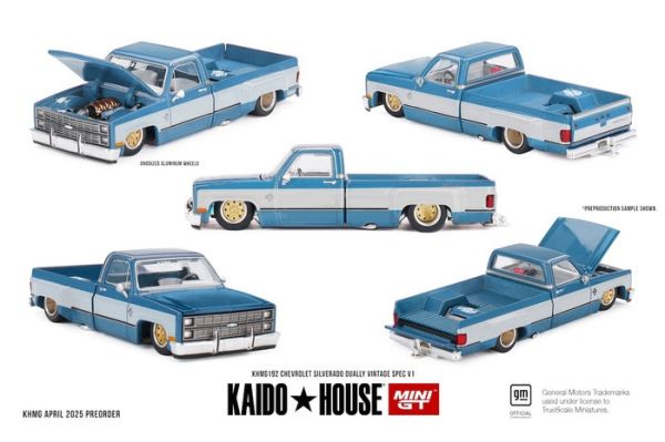 KaidoHouse x MINIGT 1/64 雪佛蘭 Chevrolet Silverado Dually Vintage Spec V1 KHMG192 KaidoHouse x MINIGT 1/64 雪佛蘭 Chevrolet Silverado Dually Vintage Spec V1 KHMG192