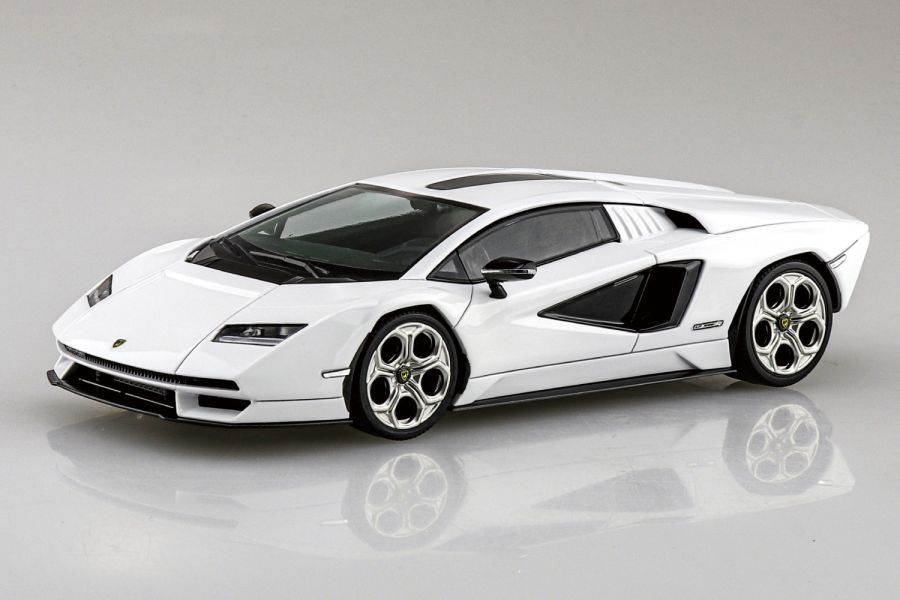 AOSHIMA 青島 1/32 Snap Kit 19-A Lamborghini 藍寶堅尼 Countach LPI 800-4 白色 組裝模型 AOSHIMA 青島 1/32 Snap Kit 19-A Lamborghini 藍寶堅尼 Countach LPI 800-4 白色 組裝模型