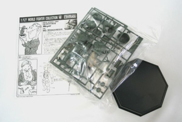 Finemolds 1/12 鳥山明設計 二戰德國陸軍步兵 邁耶/MG34通用機槍 FT6 組裝模型 Finemolds 1/12 鳥山明設計 二戰德國陸軍步兵 邁耶/MG34通用機槍 FT6 組裝模型