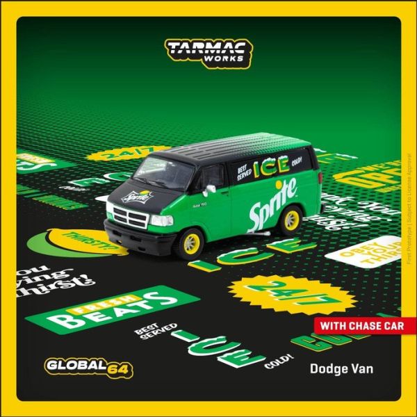 TARMAC 1/64 道奇 雪碧特別塗裝車 Dodge Van Sprite Delivery Van T64G-TL032-SP TARMAC 1/64 道奇 雪碧特別塗裝車 Dodge Van Sprite Delivery Van T64G-TL032-SP