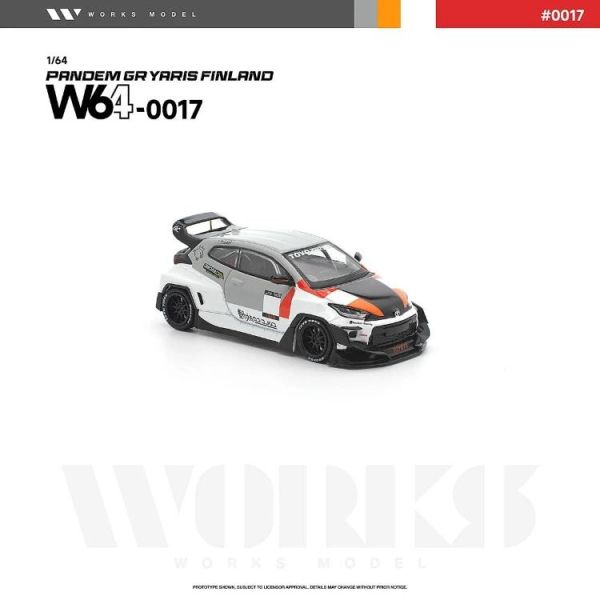 (預購) WORKS MODEL 1/64 PANDEM GR YARIS FINLAND W640017 20260625 WORKS MODEL 1/64 PANDEM GR YARIS FINLAND W640017