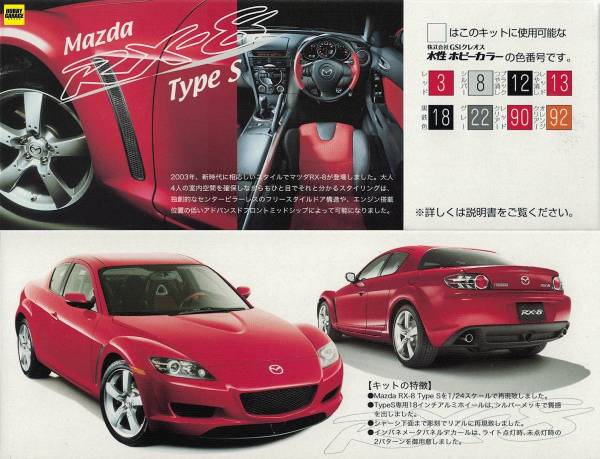 1/24 MAZDA RX-8 FUJIMI ID105 富士美 組裝模型 FUJIMI,1/24,ID,Mazda,RX-8,